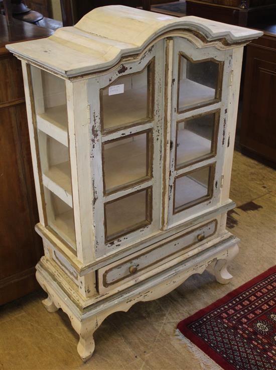 Small painted glazed cabinet